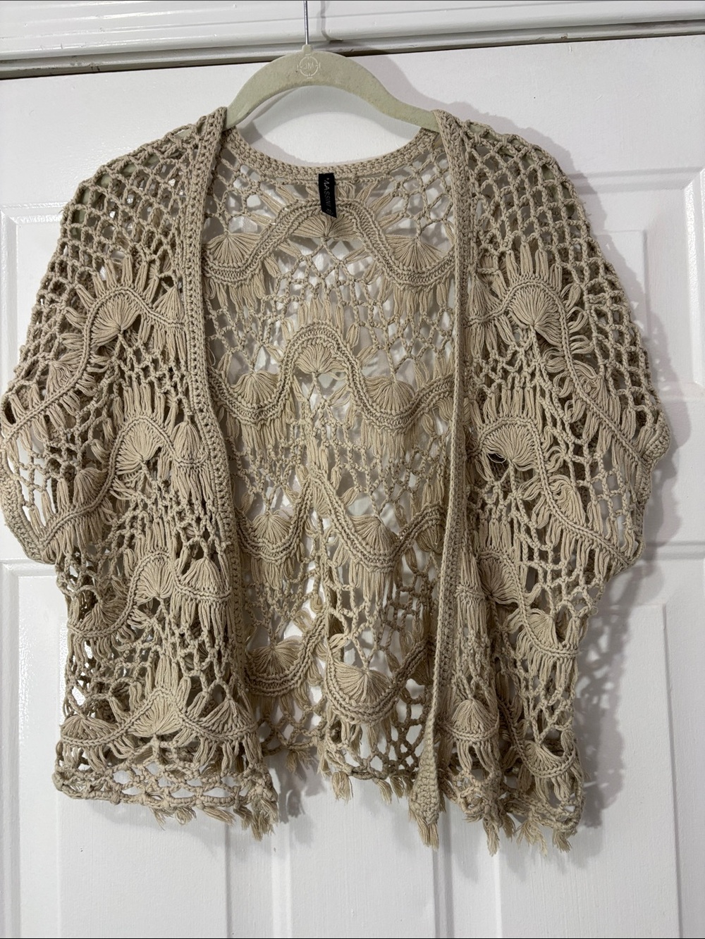Massini brand crochet shrug Size XL